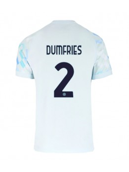 Inter Milan Denzel Dumfries #2 Replika Borta Kläder 2025-26 Kortärmad